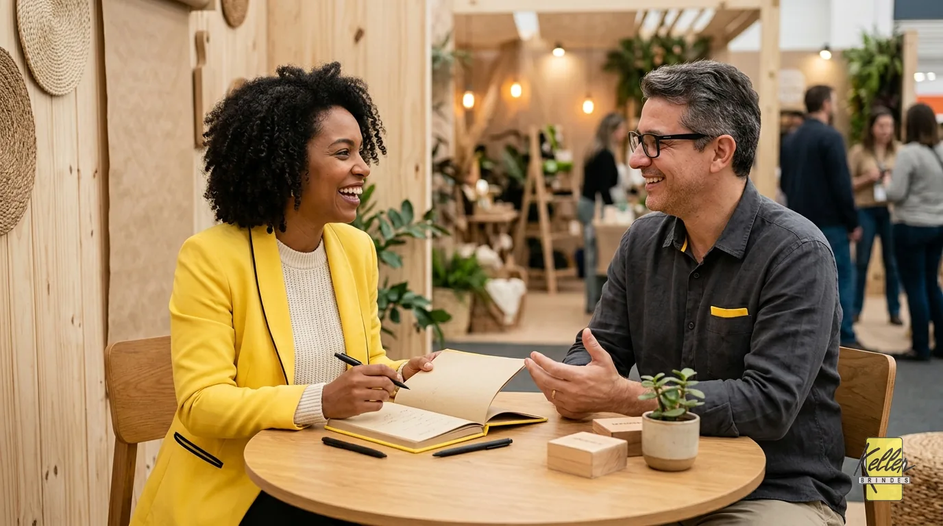 Combo Conversa Qualificada em uso: feira, congresso ou evento